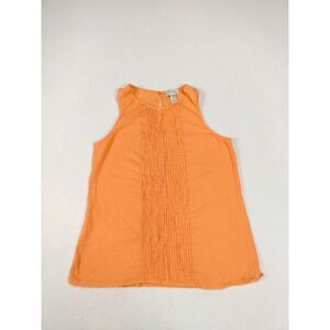 Ann Taylor Loft‎ Blouse Woman's Medium Orange Normcore Classiccore Minimalist